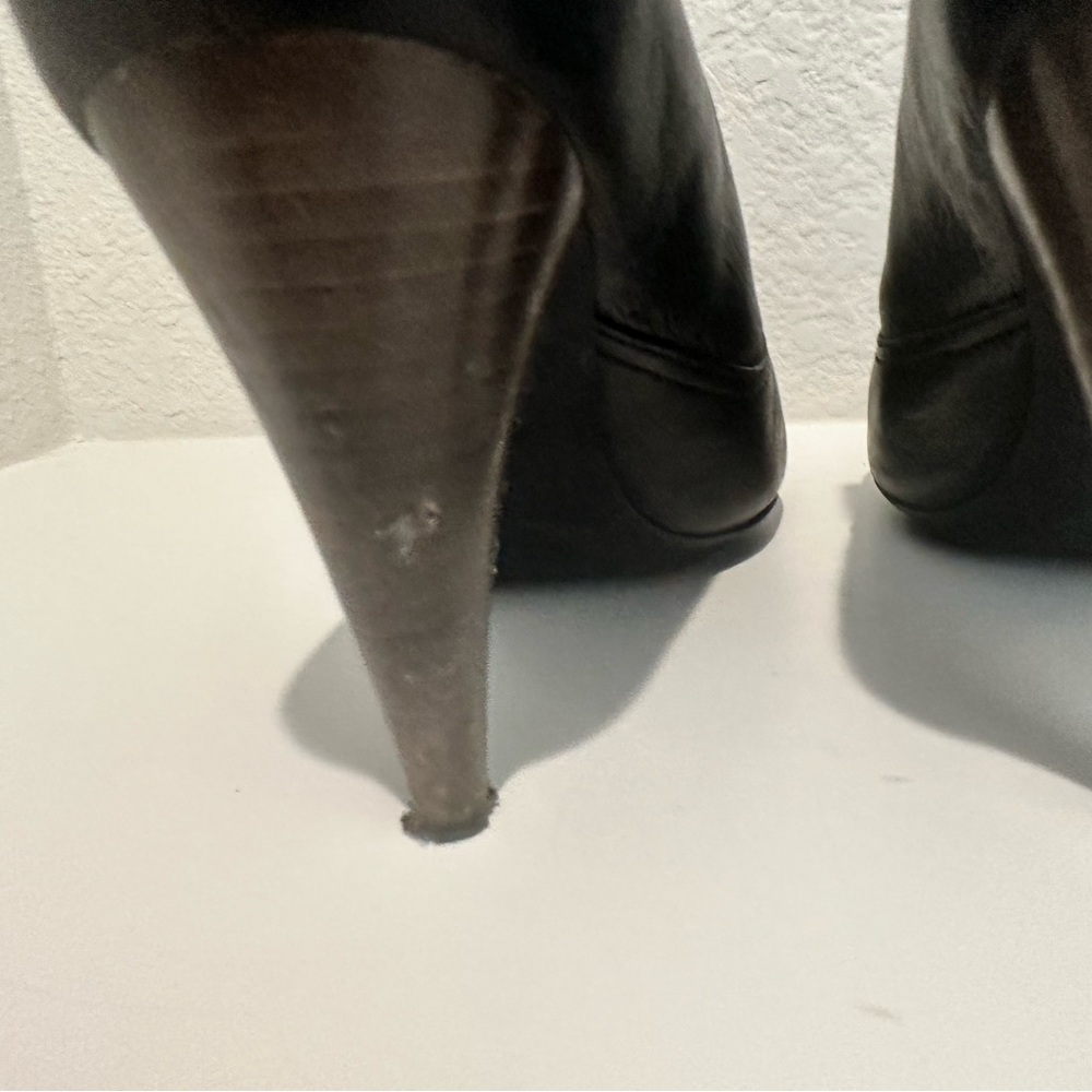 COACH Aliza Black Leather Ankle Boot Booties Size 8 - Picture 9 of 11
